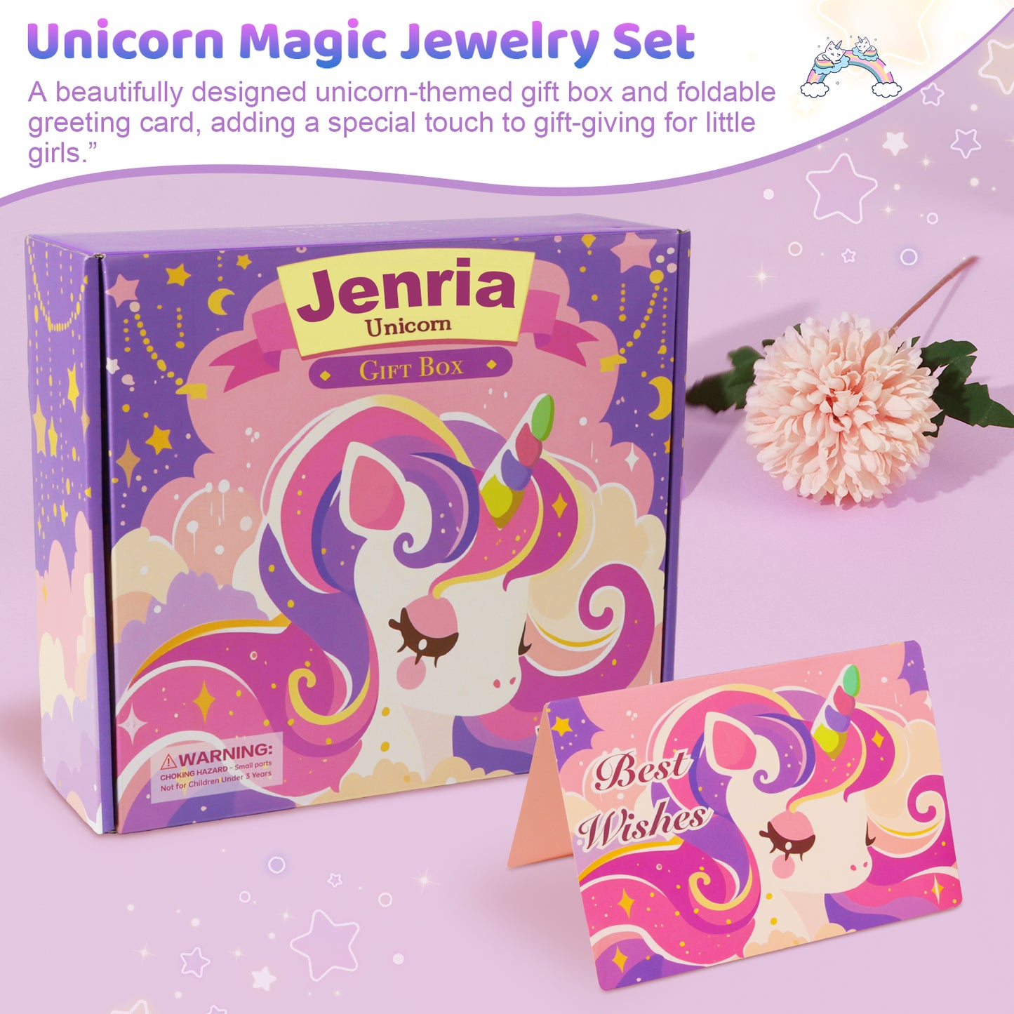 Jenria Unicorn Gifts for Girls Toys Age 6-8 Christmas Birthday Gifts for Girls Age 3 4 5 6 7 8 9 10 11 12 Years Old Girl Birthday Gift Ideas, Unicorn Toys for Girls, for Daughter, Niece, Granddaughter